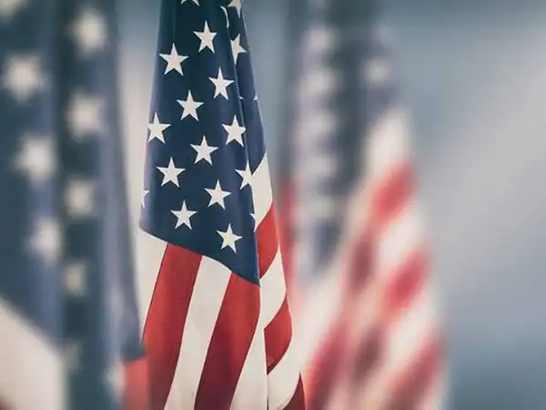 American flags