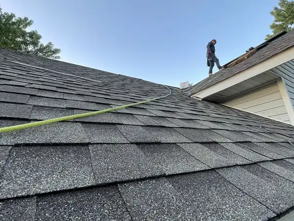 New shingles installed on roof